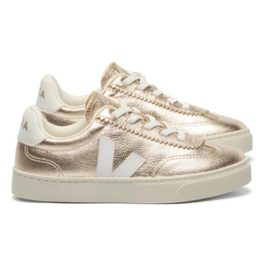 Veja - O.T. Leather Volley Sneakers, Elastic Laces | Gold