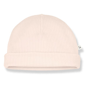 1+ in the family - Kai Ribbed Beanie | Beige Pink