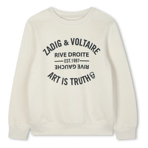 Zadig & Voltaire - Zadig&Voltaire organik pamuklu sweatshirt | Krem