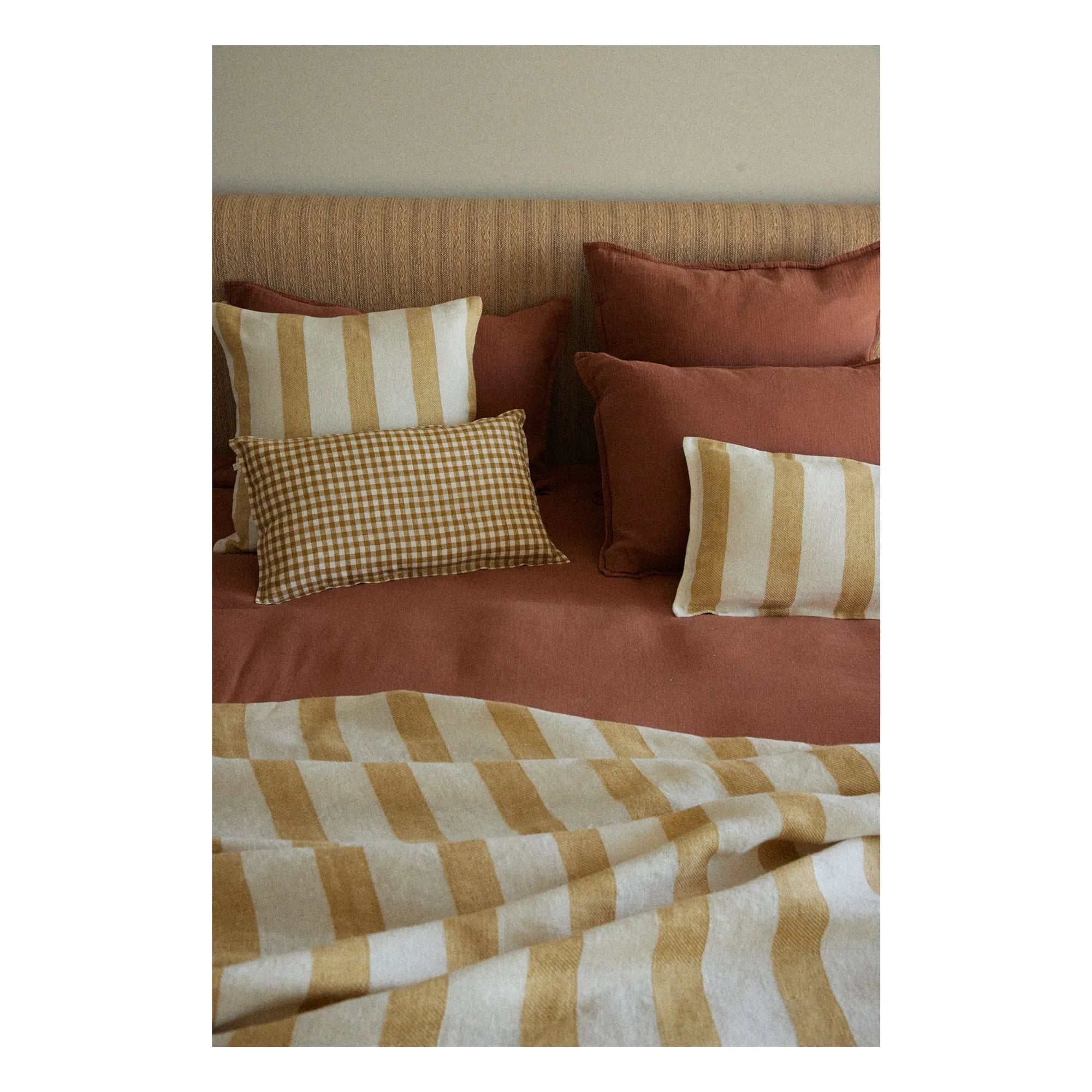 Gabrielle Paris - Bastide Linen Bedspread | Yellow Curry