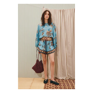 Alémais - Georgie Linen Shorts | Blue