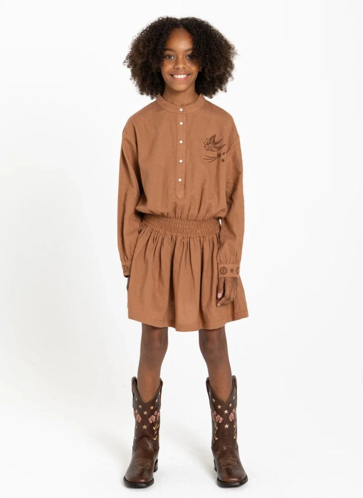 Hundred Pieces - Enoha Star Dress | Brown