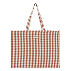 Gabrielle Paris - Mocha Check Weekend Bag | Mocha