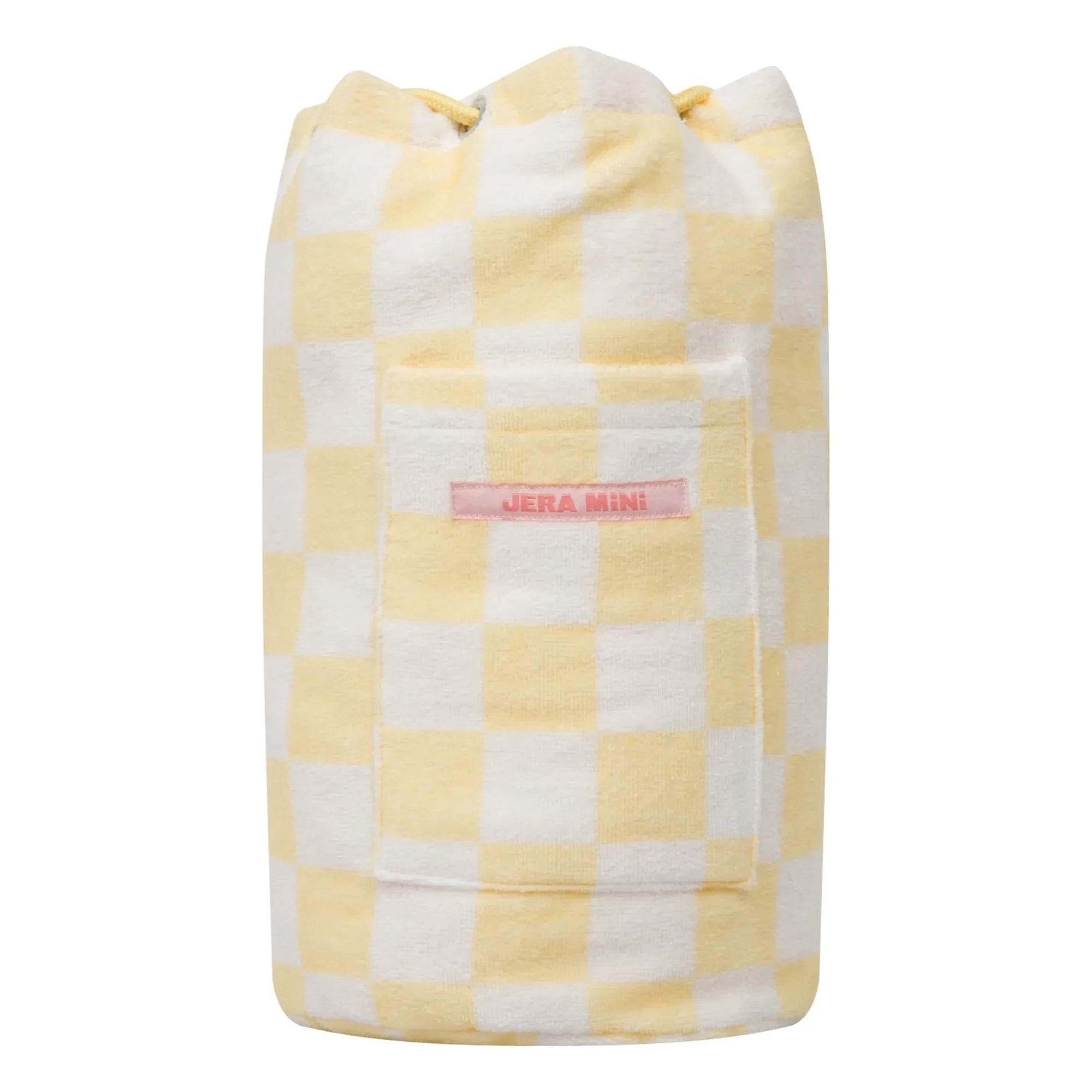 Jera Mini - Terrycloth Pocket Backpack | Light Yellow