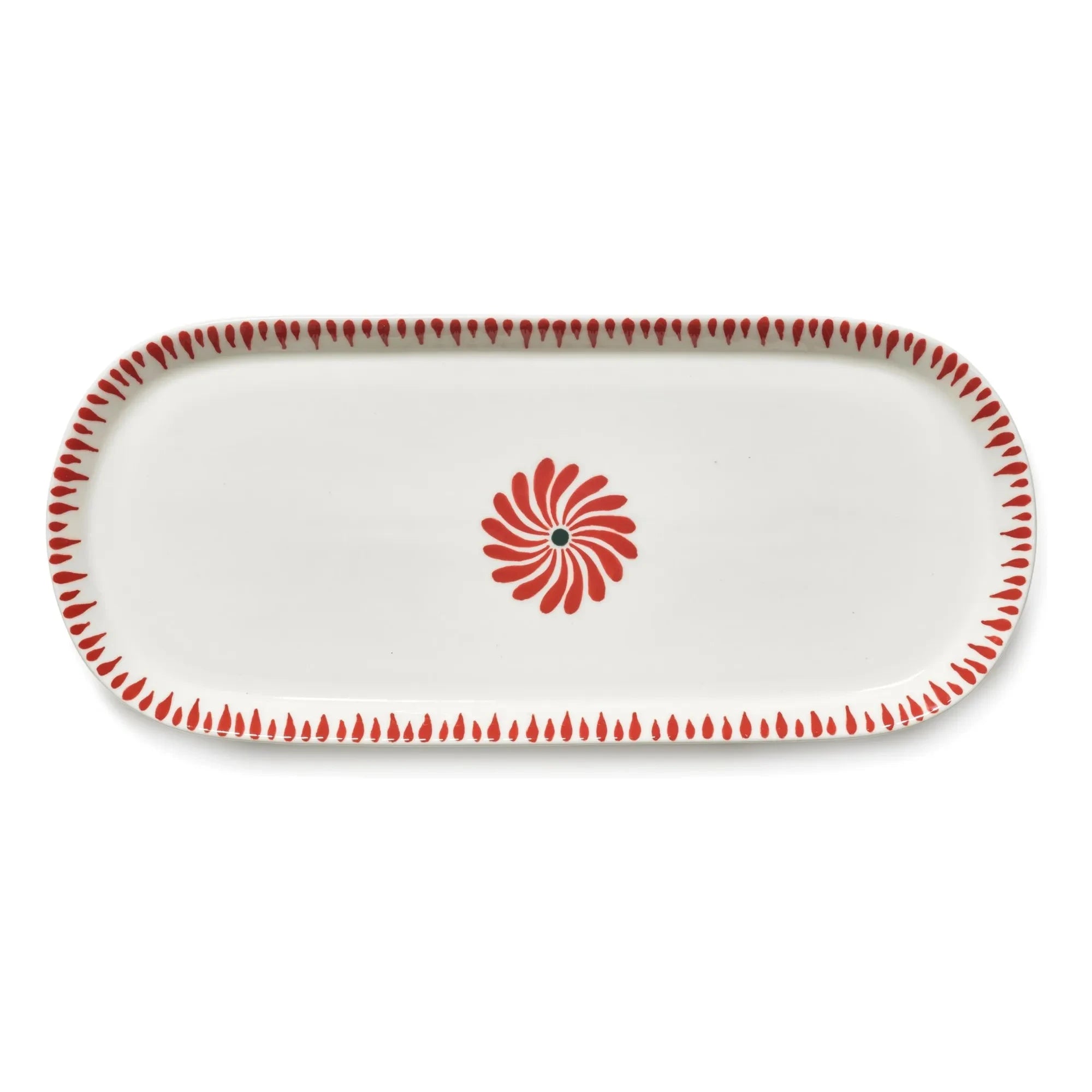 Serax - Baazar Oval Serving Plate, Waww La Table - Set of 2 | Red
