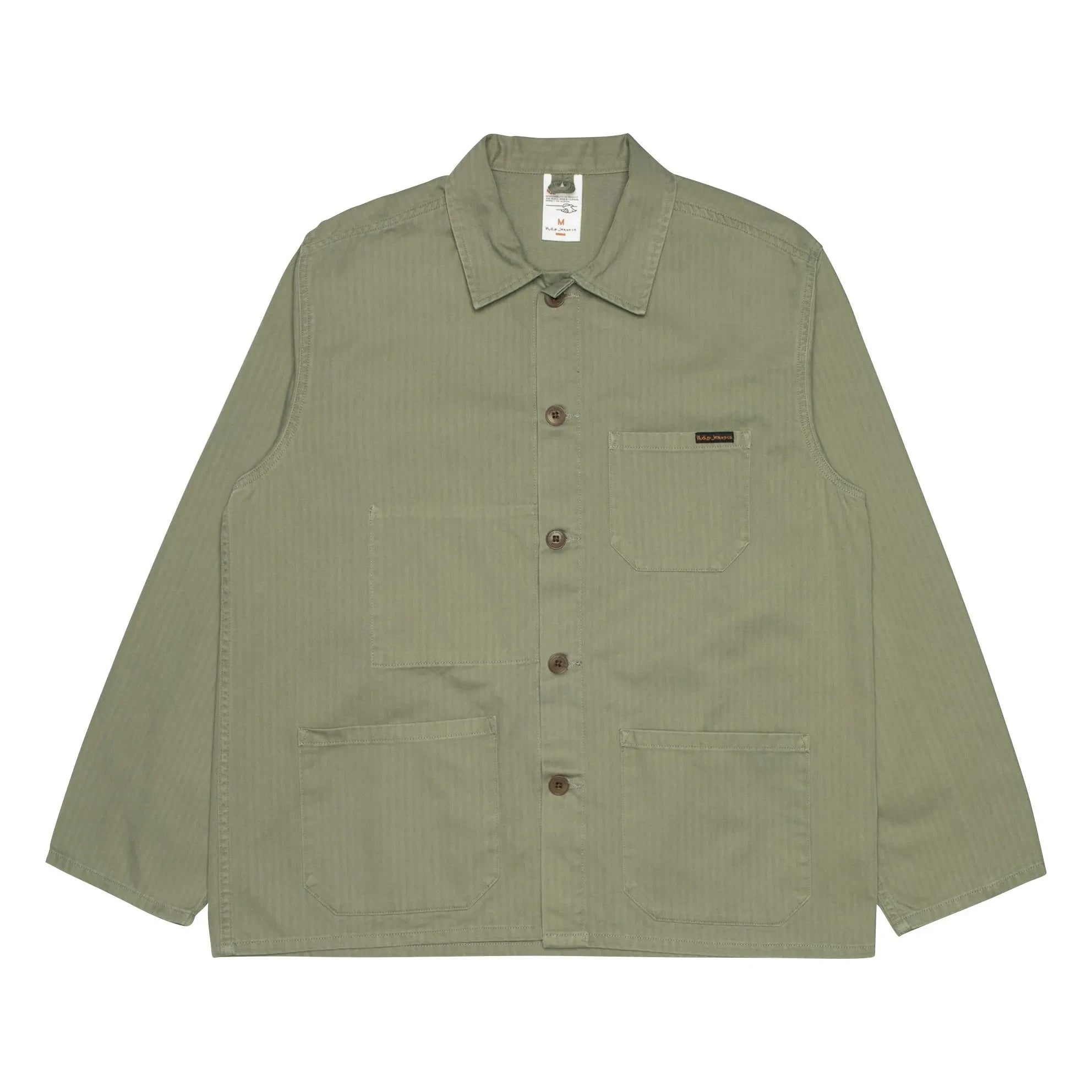 Nudie Jeans - Buddy Chore Herringbone Overshirt | Khaki