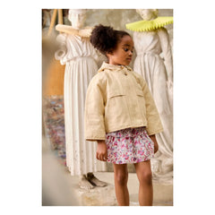Louise Misha - Roumia Floral Organic Cotton Skirt | Cream