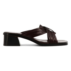 Socque Paris - Janis Leather Sandals | Chocolate