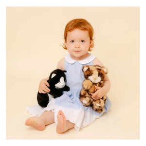 La Pelucherie - Gustave Cat Plush 25 cm | Black/White