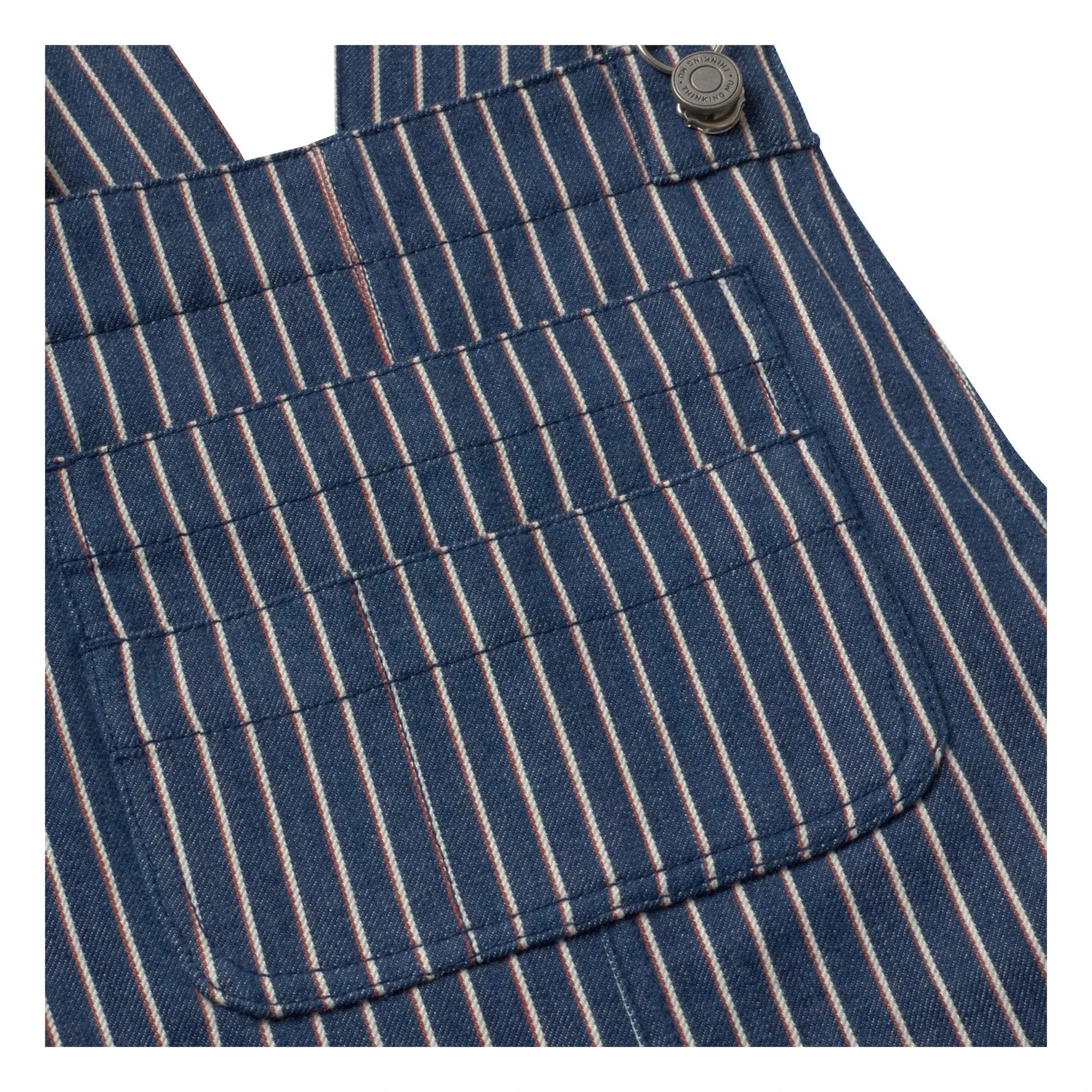 Thinking Mu - Rafaela Striped Organic Cotton Dress | Blue