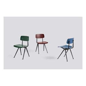 Hay - Result Colored Oak Chair - Friso Kramer & Wim Rietveld Reprint | Burgundy