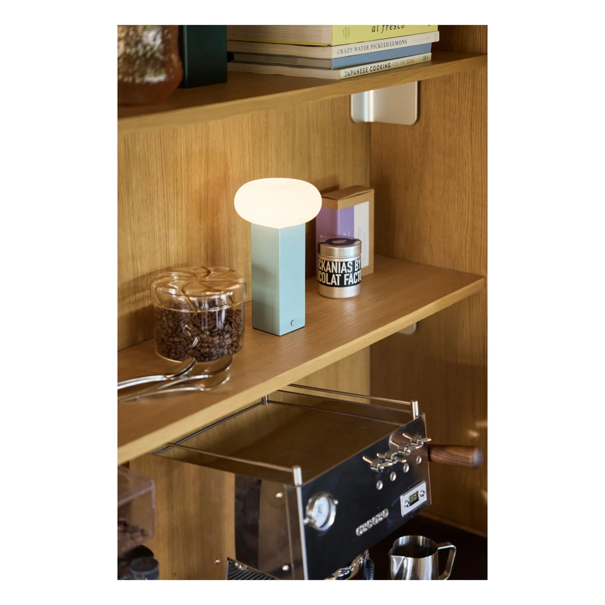 Hübsch - Low portable lamp | Blue