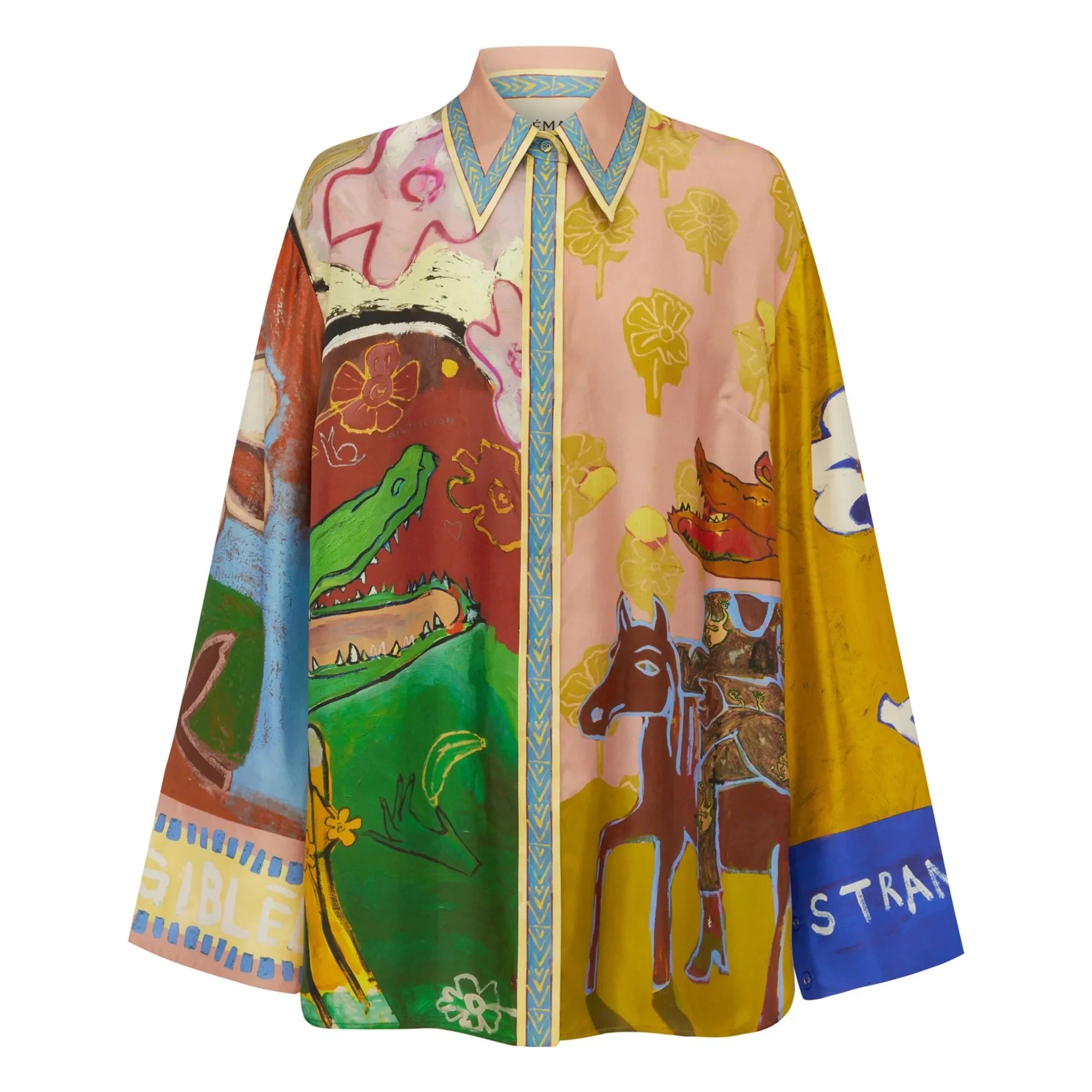 Alémais - Mlak Silk Shirt | Brown
