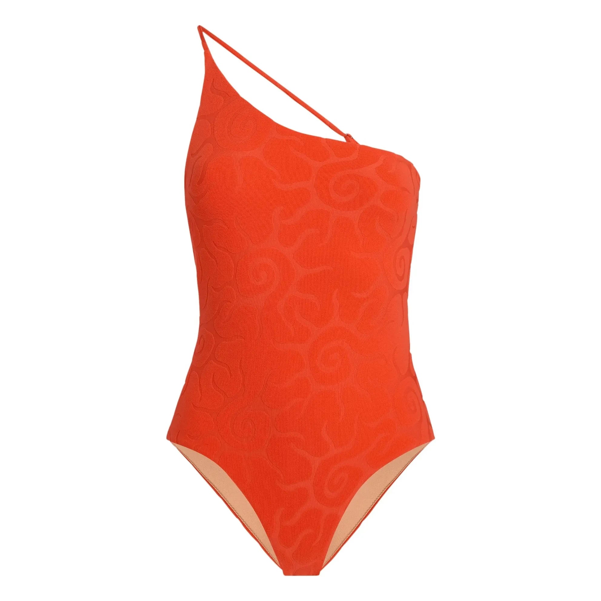 OAS - Sunero Tuffo Textured Asymmetric Swimsuit | Red