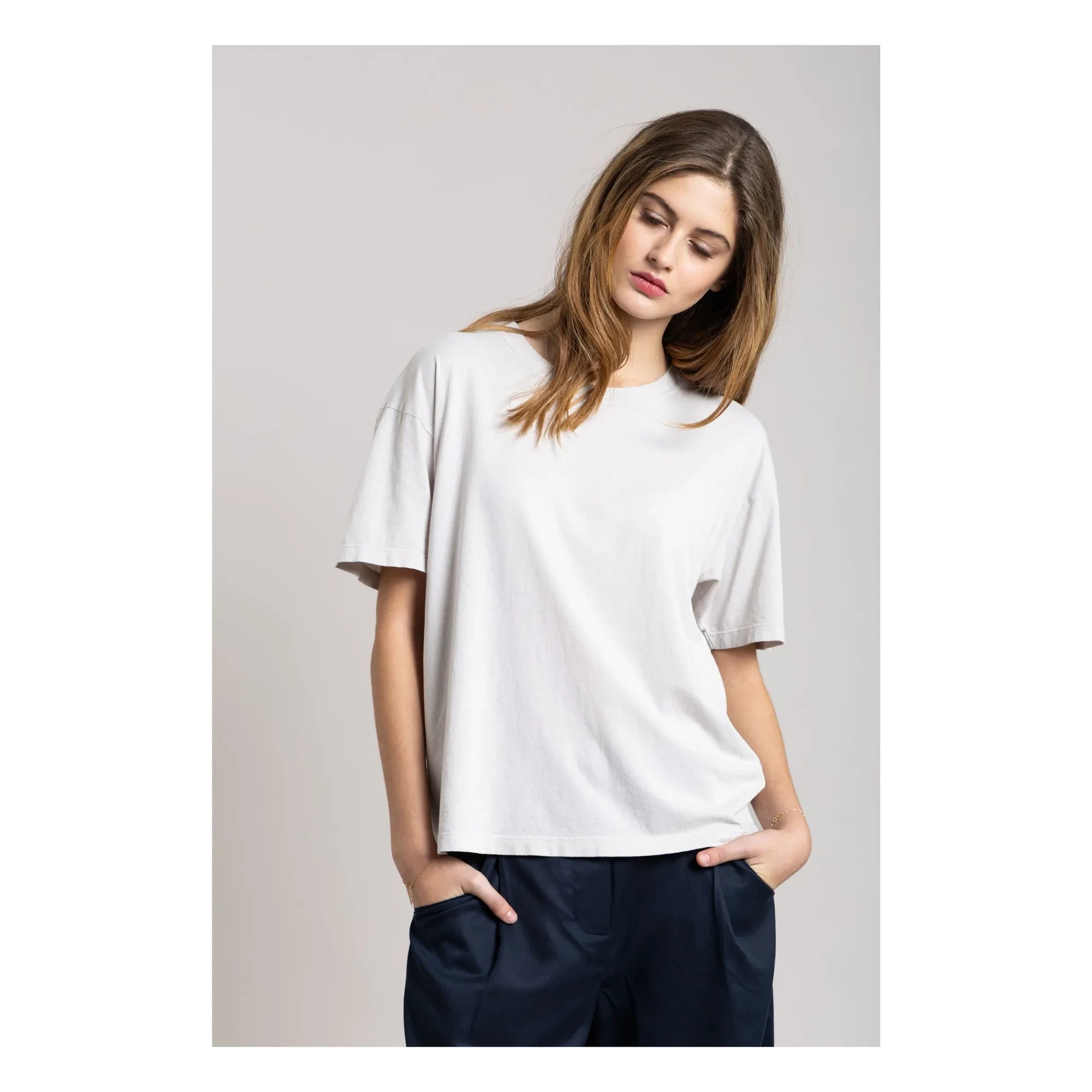 Smallable Woman - Hana Organic Cotton T-shirt | Pearl Grey