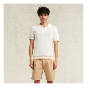 Ché Studios - Quinn Cotton Polo T-Shirt | White