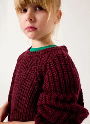 American Vintage - Cyrow Wool Knit Sweater | Burgundy
