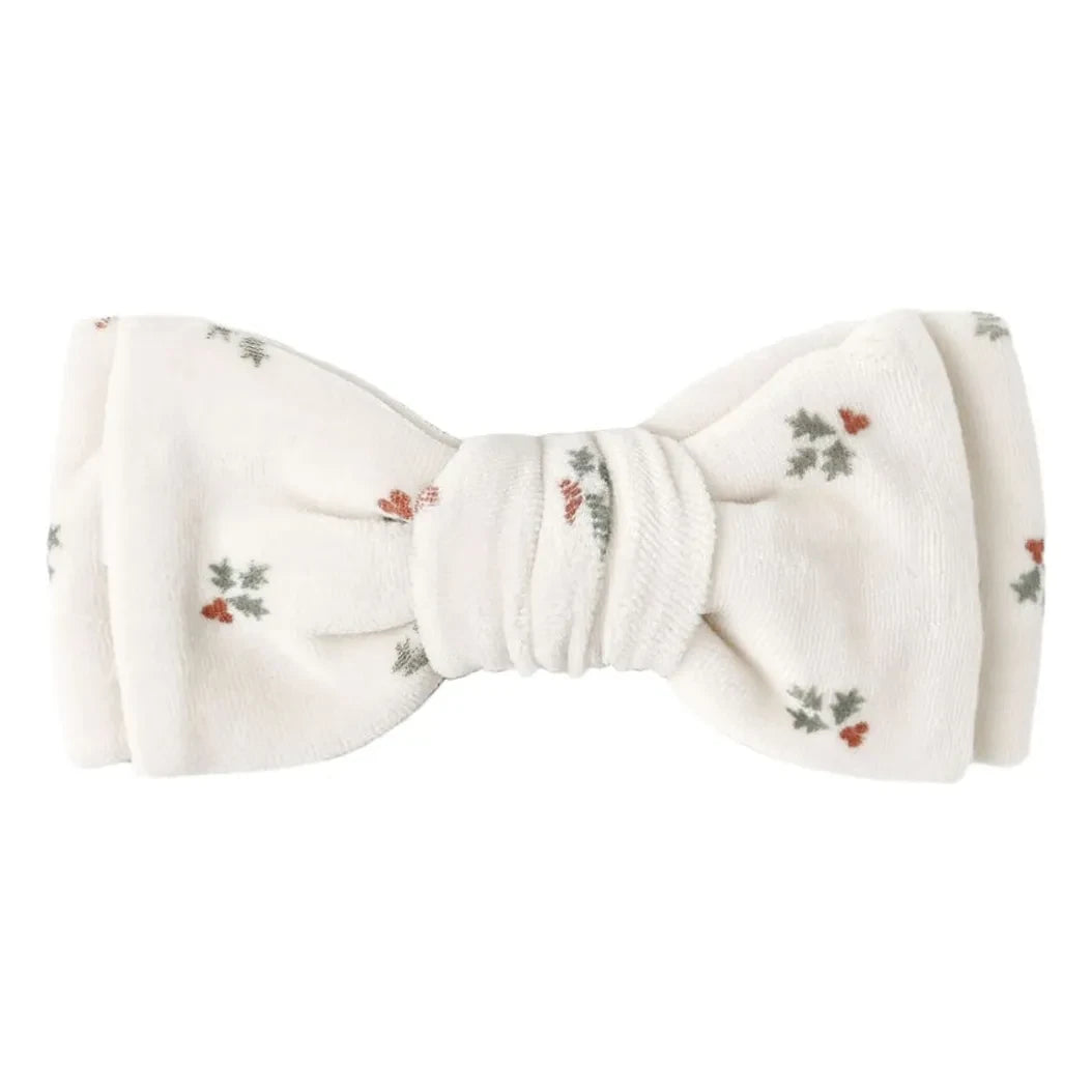 Quincy Mae - Holly Berry bow headband | Ecru