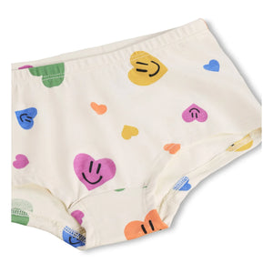 Molo - 2-Pack Jemma Hearts Organic Cotton Underwear | Ecru
