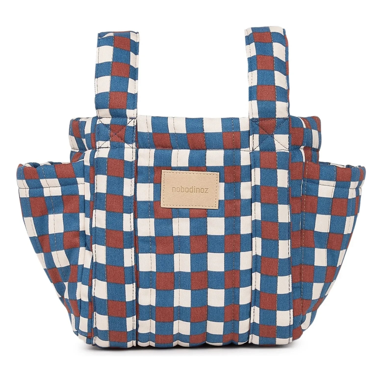 Nobodinoz - Hyde Park Mosaic Baby Stroller Organizer Bag | Blue