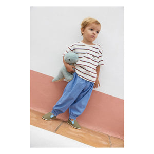 Bonton - Livo Viva Striped Terry T-Shirt | White