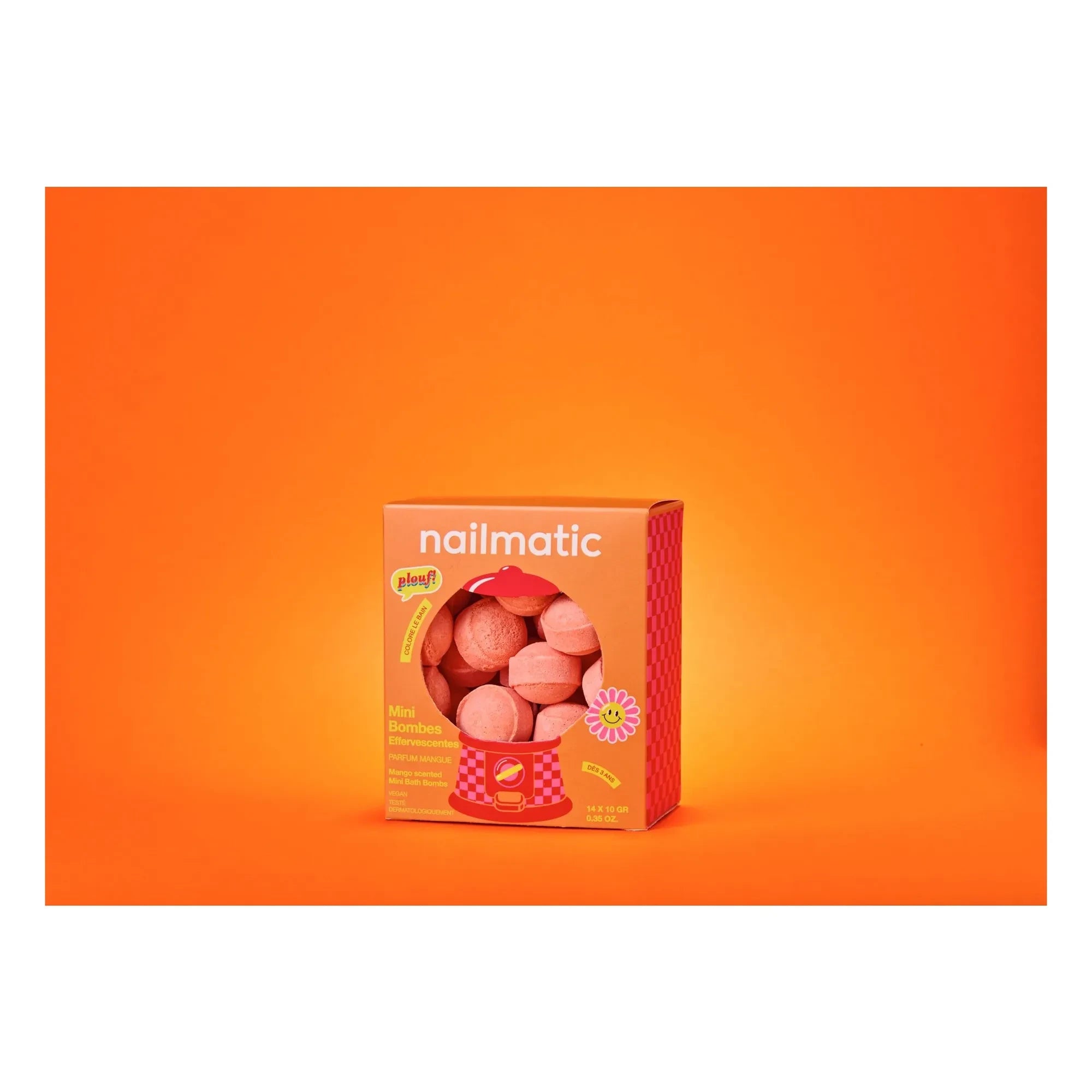 Nailmatic Kids - Sweet Mango mini efervesan banyo boncukları - 14'lü set