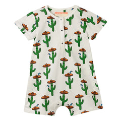 Fabula - Cactus Romper | White