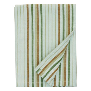 Madam Stoltz - Fine striped kitchen towel | Green