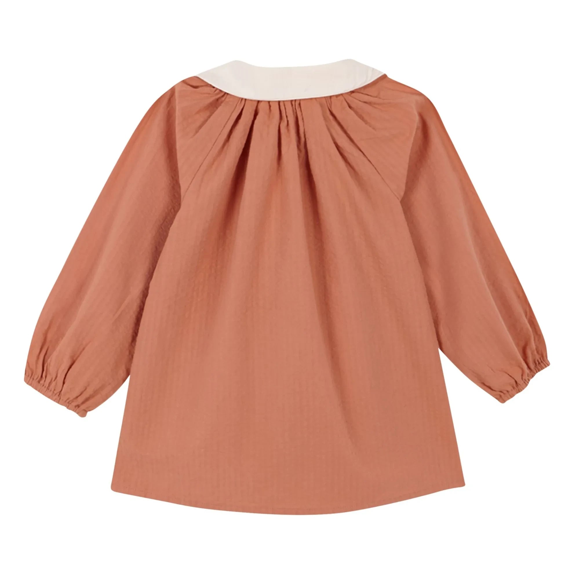 birinit - Claudine Collar Blouse Organic Cotton | Russet