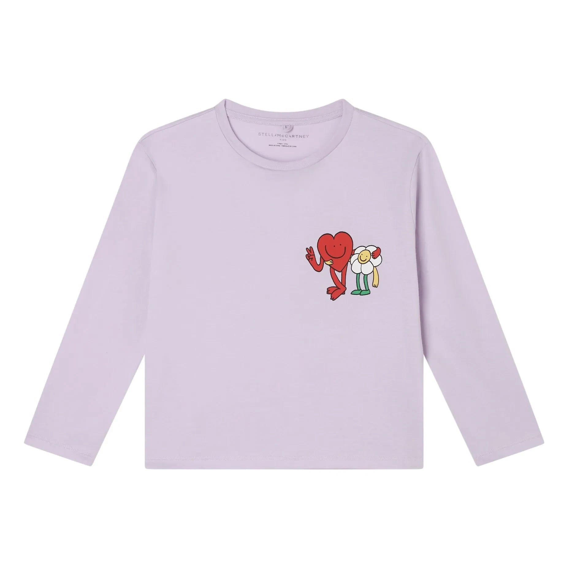 Stella McCartney Kids - Heart T-Shirt | Lilac