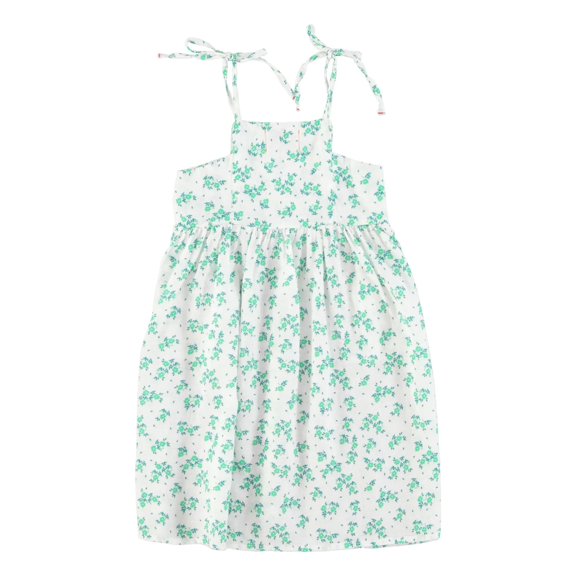 Piupiuchick - Organic Cotton Flower Dress | White
