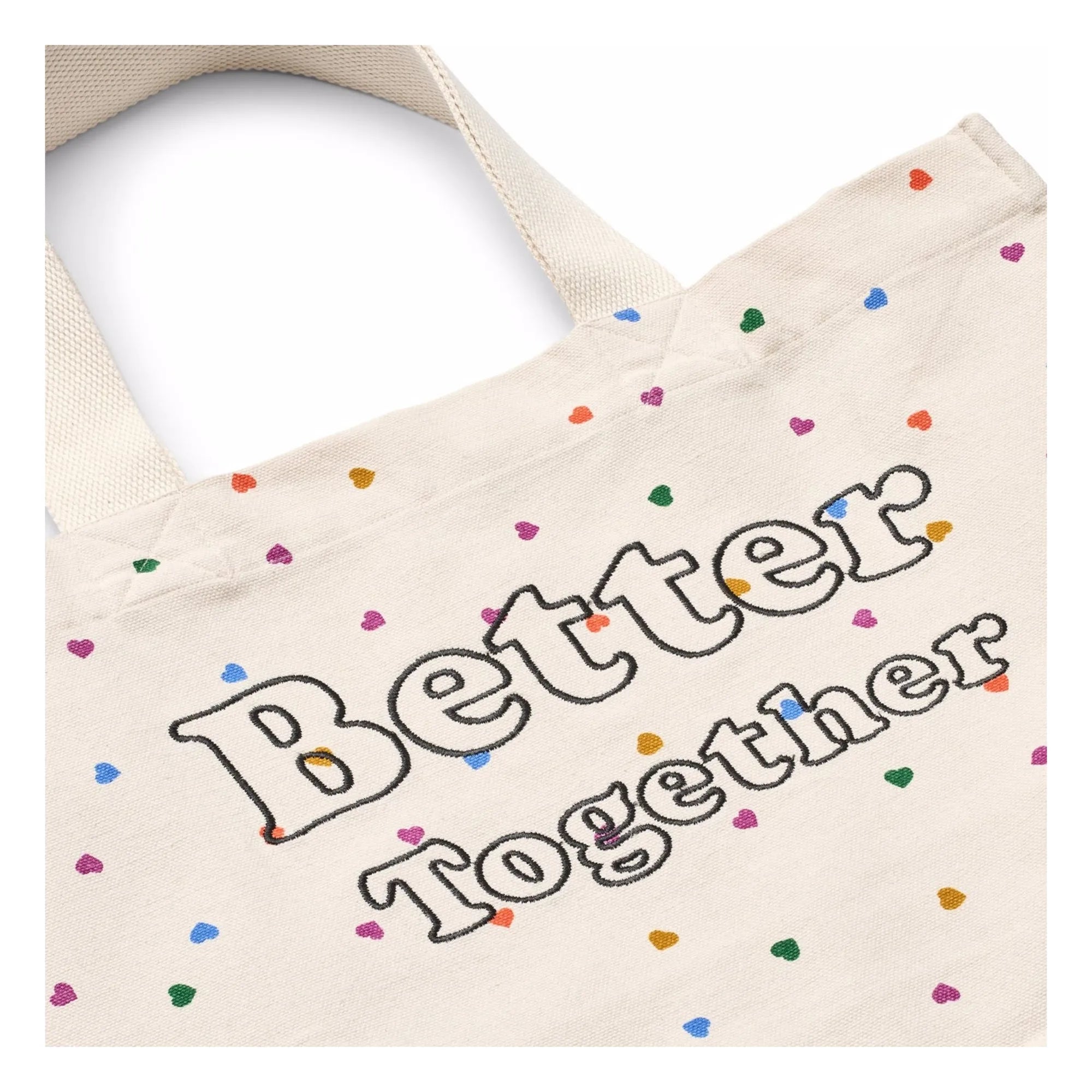 Molo - Organic Cotton Heart Tote Bag | Ecru