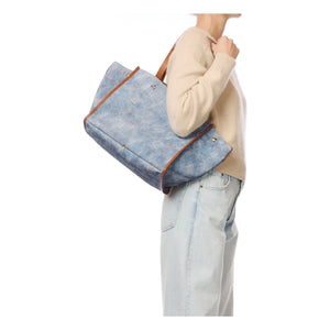 Jérôme Dreyfuss - Léon M Velvet Textured Bag | Light Blue