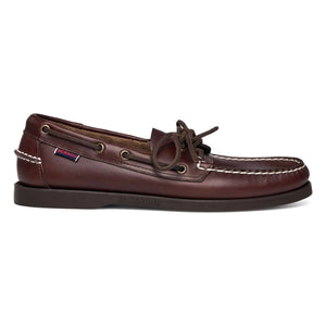 Sebago - Docksides Portland Waxed Loafers | Dark Brown