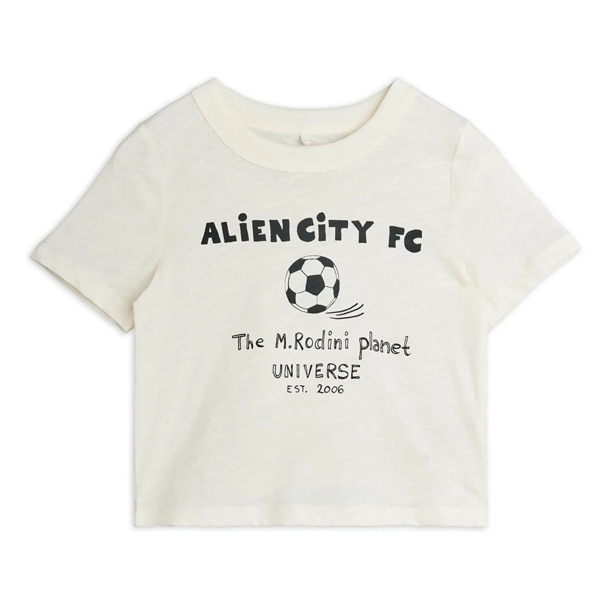 Mini Rodini - Alien City Organic Cotton T-shirt | Ecru