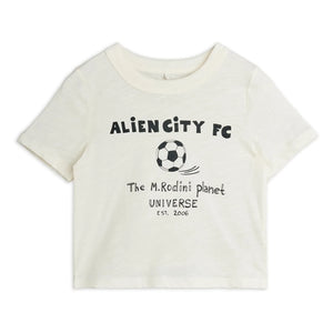 Mini Rodini - Alien City Organic Cotton T-shirt | Ecru