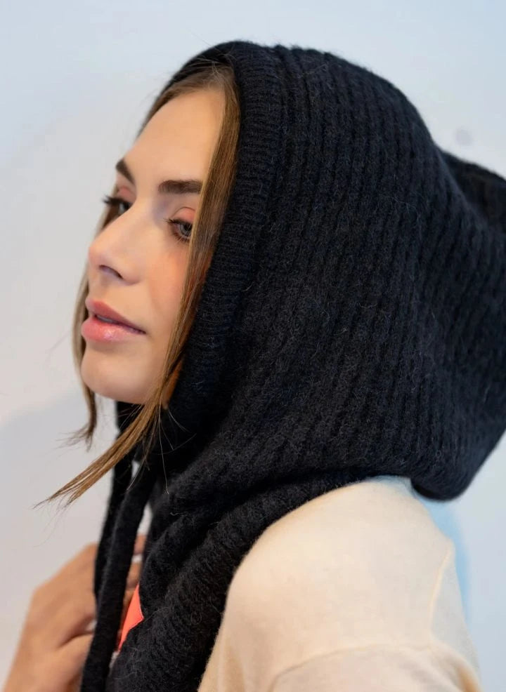 K'puche - Khira Alpaca Hoodie Sweatshirt | Black