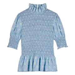 Maria de la Orden - Aleria SS Cotton Blouse | Blue