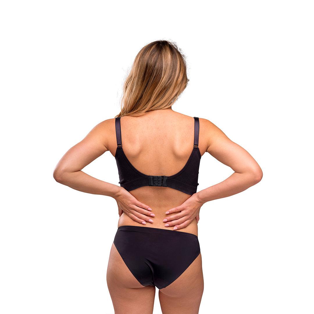 Carriwell Organic Maternity + Nursing Bra - Black-Nursing Bras-Black-Extra Large | Natural Baby Shower