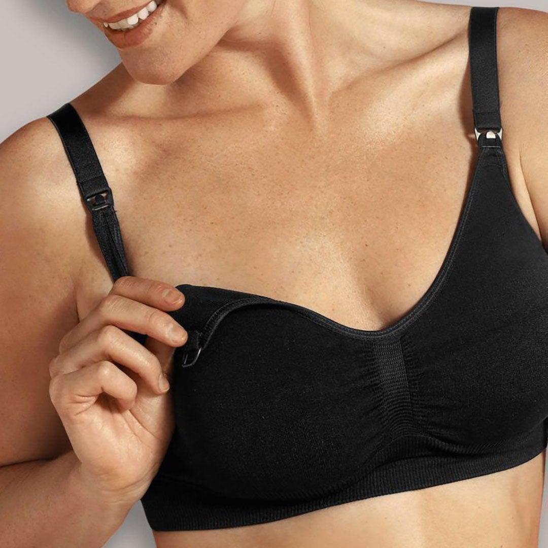 Carriwell Original Maternity + Nursing Bra - Black-Nursing Bras-Black-S | Natural Baby Shower