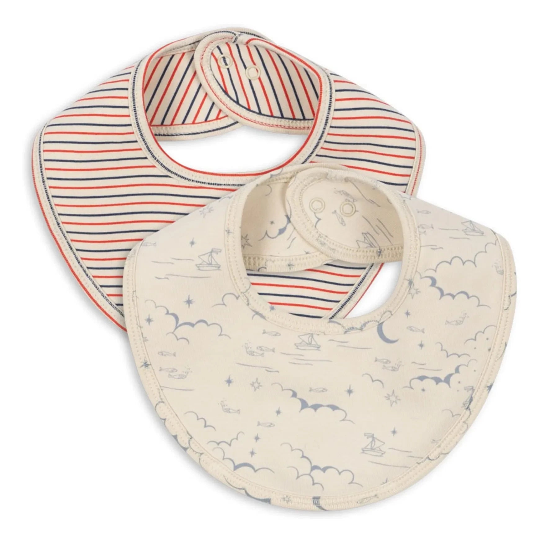 Konges Sløjd - Marino Bandana Bibs - Set of 2 | Beige