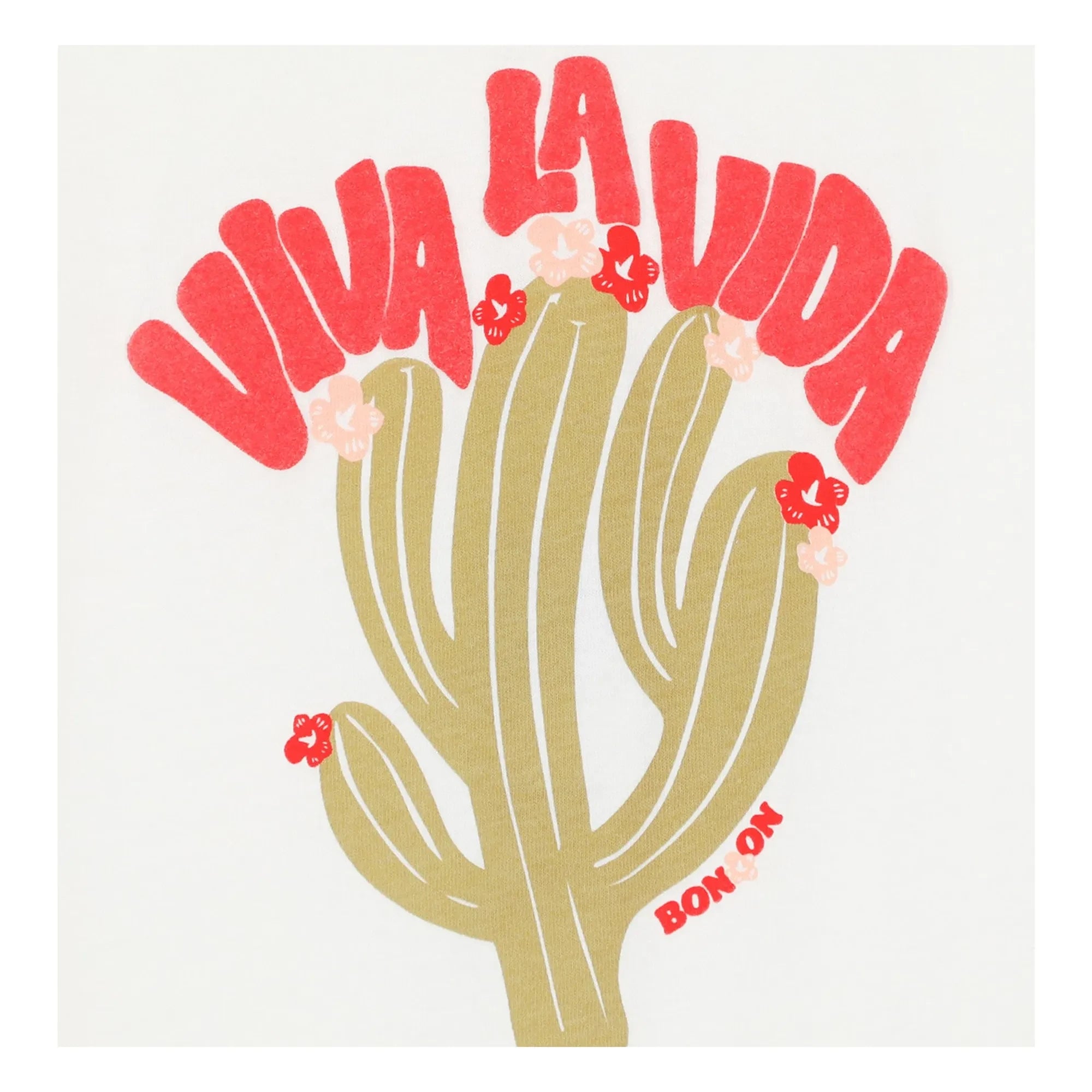 Bonton - Tubo Viva Cactus T-Shirt | Ecru