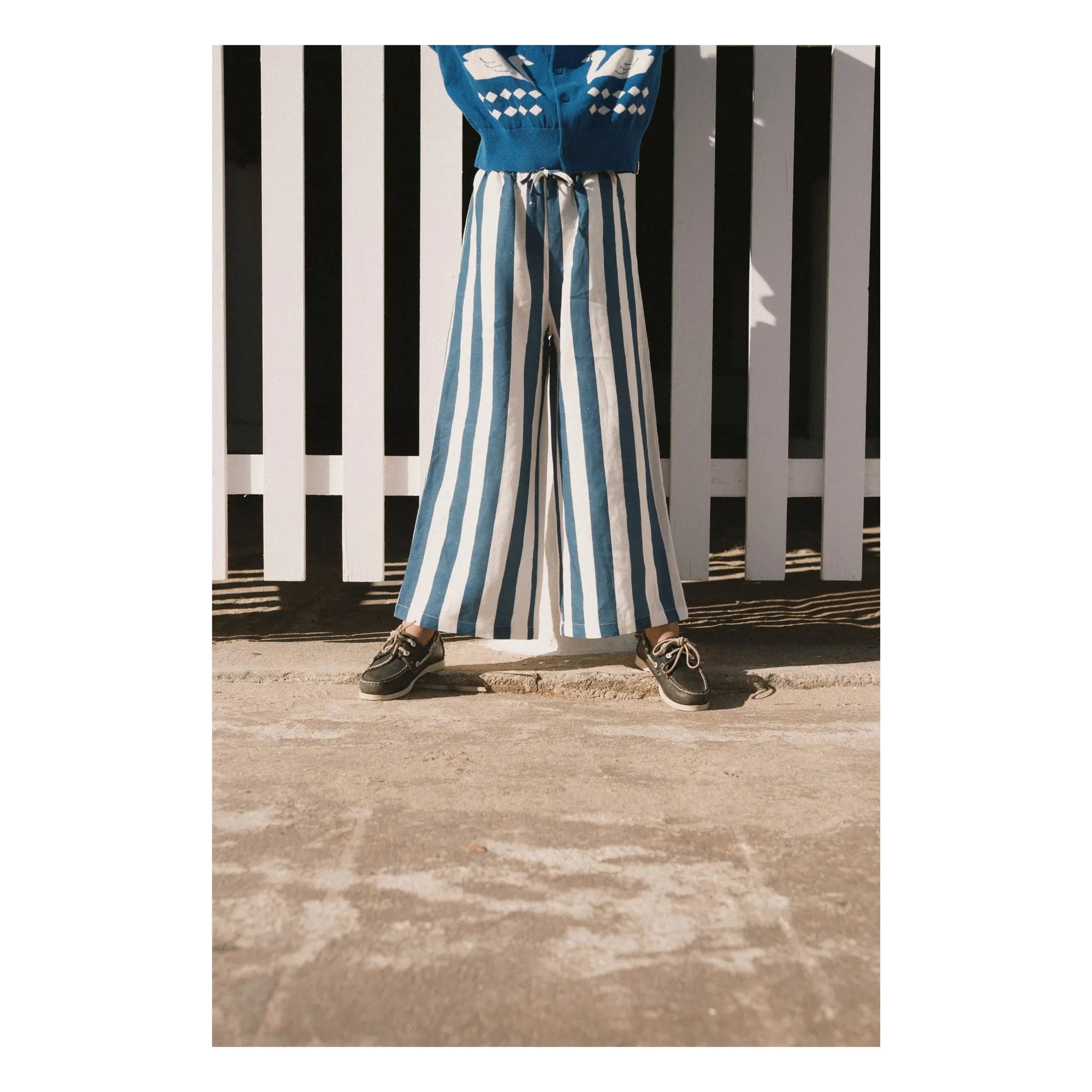 Tinycottons - Blue Striped Trousers | Blue
