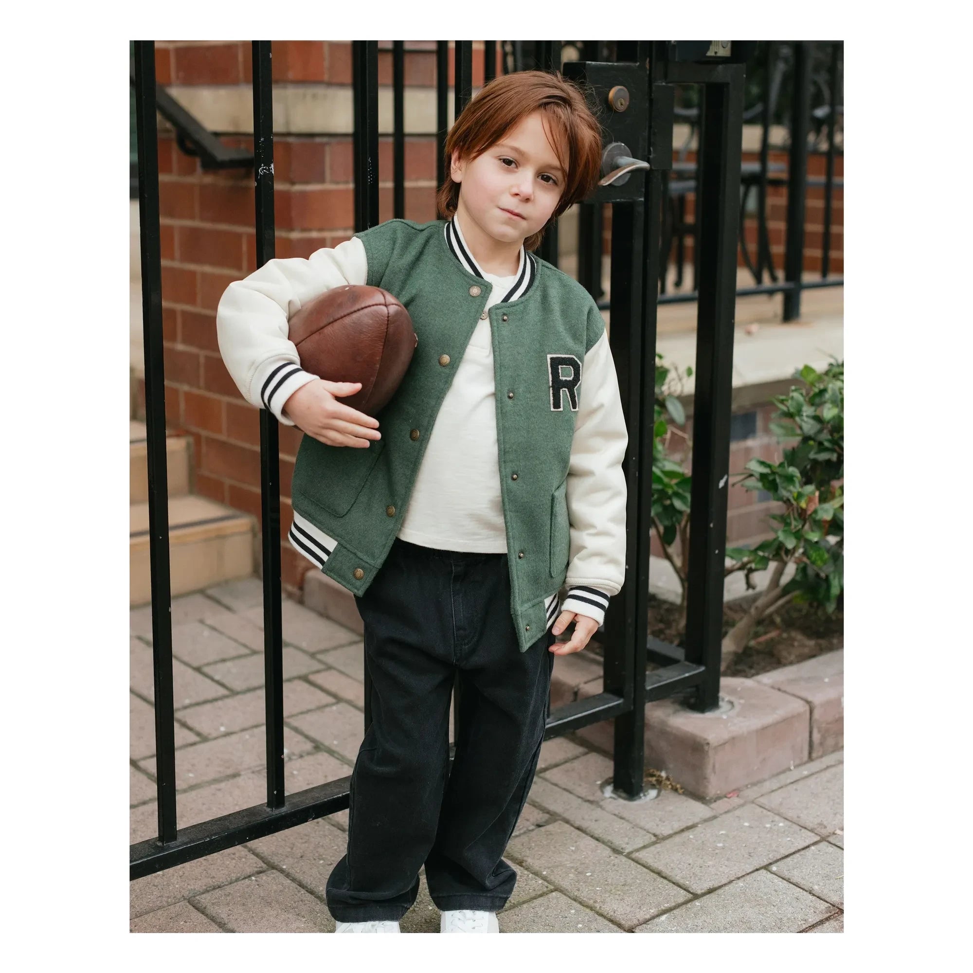 Rylee + Cru - Yeşil Varsity ceket