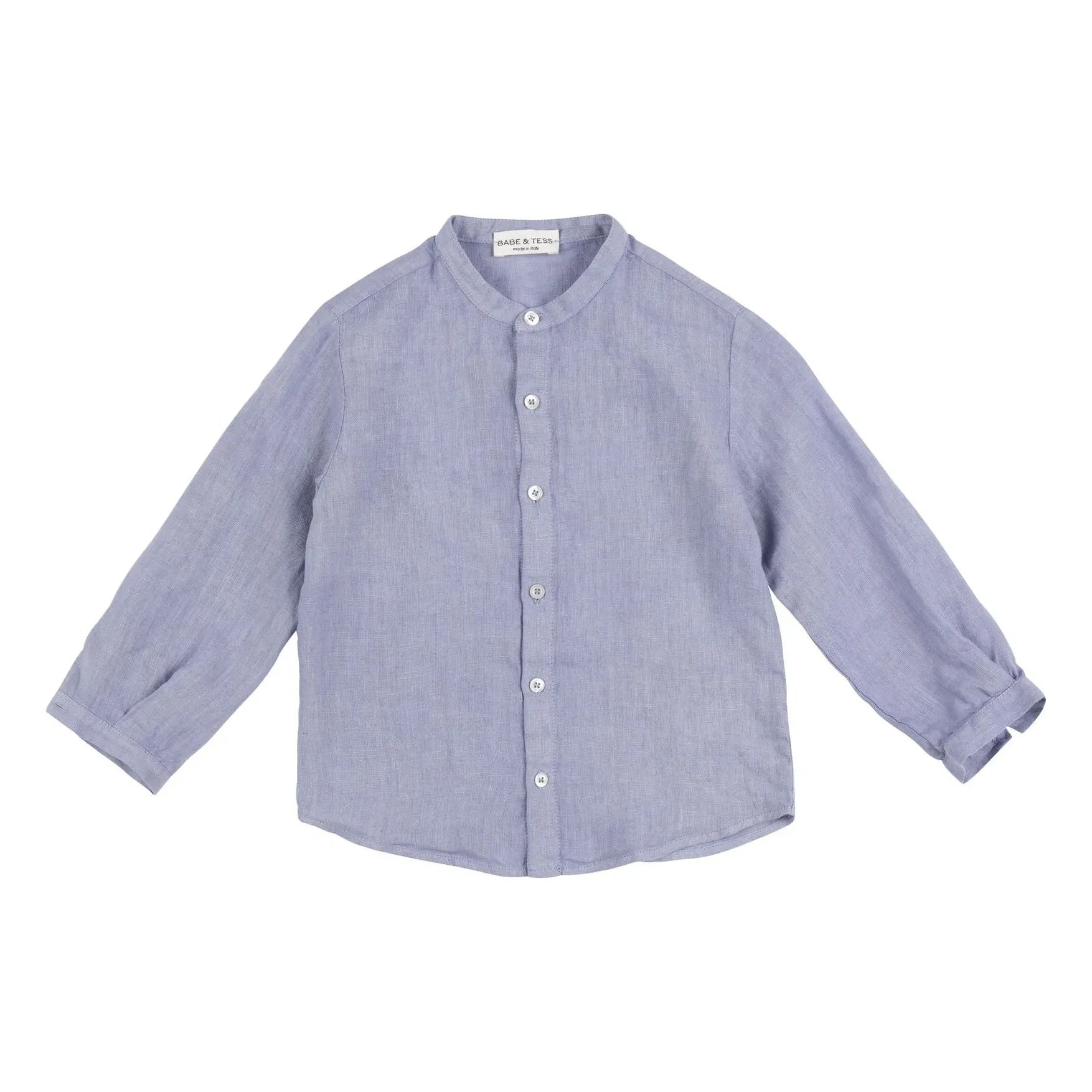 Babe & Tess - Korean Linen Shirt | Light Blue