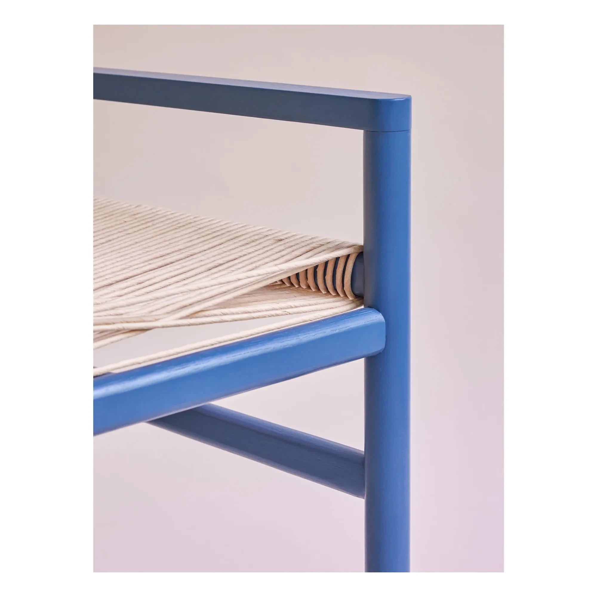 Hübsch - Heritage Oak Bench | Petrol Blue