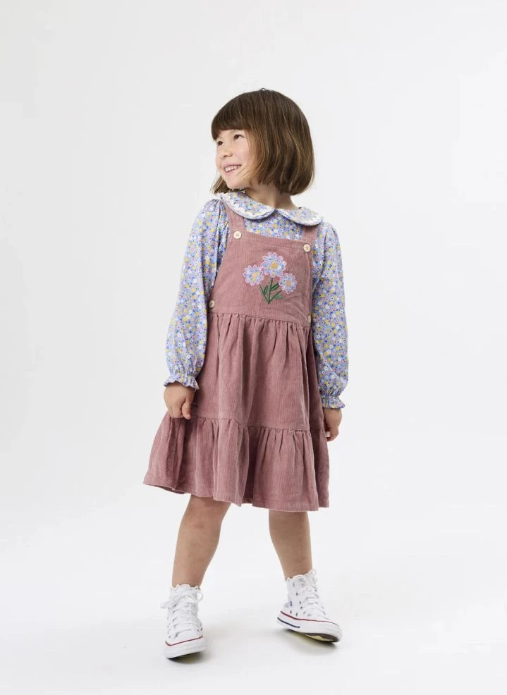 Goldie + Ace - Dust Pink Floral Romper Dress