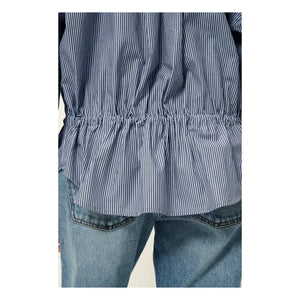 Sessùn - Santalin Cotton Striped Blouse | Blue