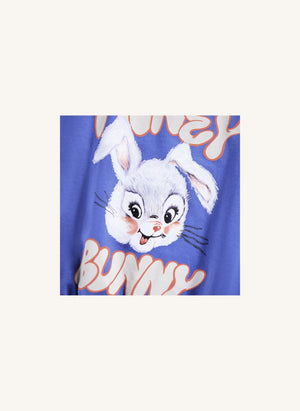 Molo - Marge Honey Bunny organik pamuk sweatshirt | Mavi