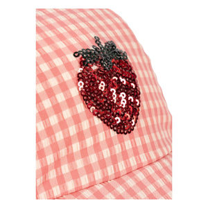 Konges Sløjd - Etta Carreaux Strawberry Bath Hat | Pink